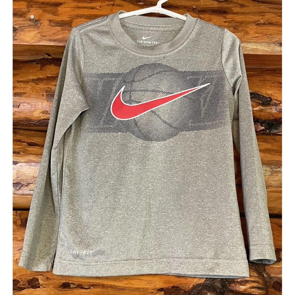 Nike Drifit Long Sleeve Tee Boys Small 4/5‎ Years